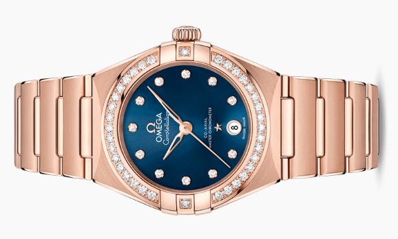 The luxury copy watches are decorated with diamonds.