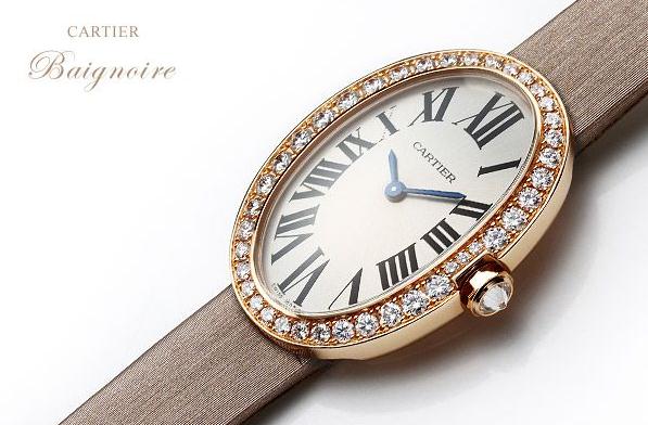 The female replica watches are decorated with diamonds.